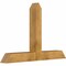 Ekena Millwork Portland Rough Sawn Timber Gable Bracket, Western Red Cedar, 60"W x 40"H x 6"D x 6"F, 16/12 Pitch GBW060X40X0606POR00RWR - alternate 3